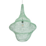 GLOBOSTAR® KENTUCKY 01876 Vintage Κρεμαστό Φωτιστικό Οροφής με Ντουί 1 x E27 AC 220-240V IP20 - Τιρκουάζ - Μ50 x Π50 x Υ90cm - Image 6
