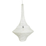 GLOBOSTAR® KENTUCKY 01877 Vintage Κρεμαστό Φωτιστικό Οροφής με Ντουί 1 x E27 AC 220-240V IP20 - Λευκό - Μ80 x Π80 x Υ140cm - Image 5