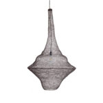 GLOBOSTAR® KENTUCKY 01878 Vintage Κρεμαστό Φωτιστικό Οροφής με Ντουί 1 x E27 AC 220-240V IP20 - Καφέ - Μ80 x Π80 x Υ140cm - Image 2