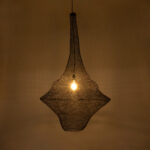 GLOBOSTAR® KENTUCKY 01878 Vintage Κρεμαστό Φωτιστικό Οροφής με Ντουί 1 x E27 AC 220-240V IP20 - Καφέ - Μ80 x Π80 x Υ140cm - Image 3