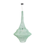 GLOBOSTAR® KENTUCKY 01879 Vintage Κρεμαστό Φωτιστικό Οροφής με Ντουί 1 x E27 AC 220-240V IP20 - Τιρκουάζ - Μ80 x Π80 x Υ140cm - Image 4