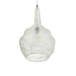 GLOBOSTAR® KENTUCKY 01880 Vintage Κρεμαστό Φωτιστικό Οροφής με Ντουί 1 x E27 AC 220-240V IP20 - Μπεζ - Μ30 x Π30 x Υ50cm - Image 6