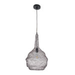 GLOBOSTAR® KENTUCKY 01881 Vintage Κρεμαστό Φωτιστικό Οροφής με Ντουί 1 x E27 AC 220-240V IP20 - Καφέ - Μ30 x Π30 x Υ50cm - Image 4