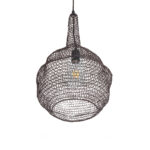 GLOBOSTAR® KENTUCKY 01881 Vintage Κρεμαστό Φωτιστικό Οροφής με Ντουί 1 x E27 AC 220-240V IP20 - Καφέ - Μ30 x Π30 x Υ50cm - Image 6