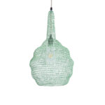 GLOBOSTAR® KENTUCKY 01882 Vintage Κρεμαστό Φωτιστικό Οροφής με Ντουί 1 x E27 AC 220-240V IP20 - Τιρκουάζ - Μ30 x Π30 x Υ50cm - Image 2