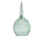 GLOBOSTAR® KENTUCKY 01882 Vintage Κρεμαστό Φωτιστικό Οροφής με Ντουί 1 x E27 AC 220-240V IP20 - Τιρκουάζ - Μ30 x Π30 x Υ50cm - Image 5