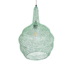 GLOBOSTAR® KENTUCKY 01882 Vintage Κρεμαστό Φωτιστικό Οροφής με Ντουί 1 x E27 AC 220-240V IP20 - Τιρκουάζ - Μ30 x Π30 x Υ50cm - Image 6