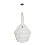 GLOBOSTAR® KENTUCKY 01883 Vintage Κρεμαστό Φωτιστικό Οροφής με Ντουί 1 x E27 AC 220-240V IP20 - Λευκό - Μ60 x Π60 x Υ90cm - Image 4
