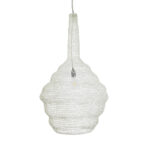 GLOBOSTAR® KENTUCKY 01883 Vintage Κρεμαστό Φωτιστικό Οροφής με Ντουί 1 x E27 AC 220-240V IP20 - Λευκό - Μ60 x Π60 x Υ90cm - Image 5