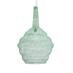 GLOBOSTAR® KENTUCKY 01885 Vintage Κρεμαστό Φωτιστικό Οροφής με Ντουί 1 x E27 AC 220-240V IP20 - Τιρκουάζ - Μ60 x Π60 x Υ90cm - Image 2
