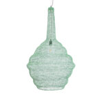 GLOBOSTAR® KENTUCKY 01885 Vintage Κρεμαστό Φωτιστικό Οροφής με Ντουί 1 x E27 AC 220-240V IP20 - Τιρκουάζ - Μ60 x Π60 x Υ90cm - Image 5