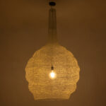 GLOBOSTAR® KENTUCKY 01886 Vintage Κρεμαστό Φωτιστικό Οροφής με Ντουί 1 x E27 AC 220-240V IP20 - Λευκό - Μ90 x Π90 x Υ150cm - Image 3