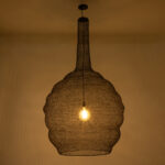 GLOBOSTAR® KENTUCKY 01887 Vintage Κρεμαστό Φωτιστικό Οροφής με Ντουί 1 x E27 AC 220-240V IP20 - Καφέ - Μ90 x Π90 x Υ150cm - Image 3