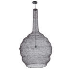 GLOBOSTAR® KENTUCKY 01887 Vintage Κρεμαστό Φωτιστικό Οροφής με Ντουί 1 x E27 AC 220-240V IP20 - Καφέ - Μ90 x Π90 x Υ150cm - Image 4