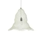 GLOBOSTAR® KENTUCKY 01889 Vintage Κρεμαστό Φωτιστικό Οροφής με Ντουί 1 x E27 AC 220-240V IP20 - Λευκό - Μ50 x Π50 x Υ48cm - Image 5