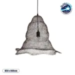 GLOBOSTAR® KENTUCKY 01890 Vintage Κρεμαστό Φωτιστικό Οροφής με Ντουί 1 x E27 AC 220-240V IP20 - Καφέ - Μ50 x Π50 x Υ48cm