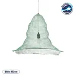 GLOBOSTAR® KENTUCKY 01894 Vintage Κρεμαστό Φωτιστικό Οροφής με Ντουί 1 x E27 AC 220-240V IP20 - Τιρκουάζ - Μ60 x Π60 x Υ52cm