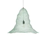 GLOBOSTAR® KENTUCKY 01894 Vintage Κρεμαστό Φωτιστικό Οροφής με Ντουί 1 x E27 AC 220-240V IP20 - Τιρκουάζ - Μ60 x Π60 x Υ52cm - Image 5