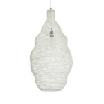 GLOBOSTAR® KENTUCKY 01895 Vintage Κρεμαστό Φωτιστικό Οροφής με Ντουί 1 x E27 AC 220-240V IP20 - Λευκό - Μ40 x Π40 x Υ70cm - Image 2