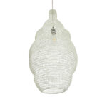 GLOBOSTAR® KENTUCKY 01895 Vintage Κρεμαστό Φωτιστικό Οροφής με Ντουί 1 x E27 AC 220-240V IP20 - Λευκό - Μ40 x Π40 x Υ70cm - Image 6