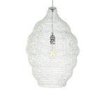 GLOBOSTAR® KENTUCKY 01898 Vintage Κρεμαστό Φωτιστικό Οροφής με Ντουί 1 x E27 AC 220-240V IP20 - Λευκό - Μ40 x Π40 x Y60cm - Image 5
