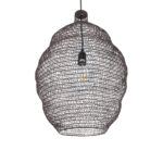 GLOBOSTAR® KENTUCKY 01899 Vintage Κρεμαστό Φωτιστικό Οροφής με Ντουί 1 x E27 AC 220-240V IP20 - Καφέ - Μ40 x Π40 x Y60cm - Image 6
