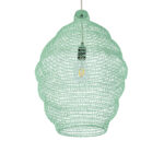 GLOBOSTAR® KENTUCKY 01900 Vintage Κρεμαστό Φωτιστικό Οροφής με Ντουί 1 x E27 AC 220-240V IP20 - Τιρκουάζ - Μ40 x Π40 x Y60cm - Image 6