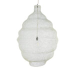 GLOBOSTAR® KENTUCKY 01901 Vintage Κρεμαστό Φωτιστικό Οροφής με Ντουί 1 x E27 AC 220-240V IP20 - Λευκό - Μ80 x Π80 x Y110cm - Image 5