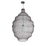 GLOBOSTAR® KENTUCKY 01902 Vintage Κρεμαστό Φωτιστικό Οροφής με Ντουί 1 x E27 AC 220-240V IP20 - Καφέ - Μ80 x Π80 x Y110cm - Image 3