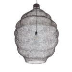 GLOBOSTAR® KENTUCKY 01902 Vintage Κρεμαστό Φωτιστικό Οροφής με Ντουί 1 x E27 AC 220-240V IP20 - Καφέ - Μ80 x Π80 x Y110cm - Image 5