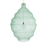 GLOBOSTAR® KENTUCKY 01903 Vintage Κρεμαστό Φωτιστικό Οροφής με Ντουί 1 x E27 AC 220-240V IP20 - Τιρκουάζ - Μ80 x Π80 x Y110cm - Image 5