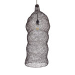 GLOBOSTAR® KENTUCKY 01905 Vintage Κρεμαστό Φωτιστικό Οροφής με Ντουί 1 x E27 AC 220-240V IP20 - Καφέ - Μ30 x Π30 x Y80cm - Image 6