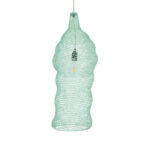 GLOBOSTAR® KENTUCKY 01906 Vintage Κρεμαστό Φωτιστικό Οροφής με Ντουί 1 x E27 AC 220-240V IP20 - Τιρκουάζ - Μ30 x Π30 x Y80cm - Image 2