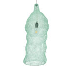 GLOBOSTAR® KENTUCKY 01906 Vintage Κρεμαστό Φωτιστικό Οροφής με Ντουί 1 x E27 AC 220-240V IP20 - Τιρκουάζ - Μ30 x Π30 x Y80cm - Image 6