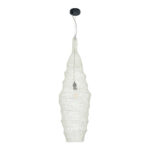 GLOBOSTAR® KENTUCKY 01907 Vintage Κρεμαστό Φωτιστικό Οροφής με Ντουί 1 x E27 AC 220-240V IP20 - Λευκό - Μ30 x Π30 x Y105cm - Image 4
