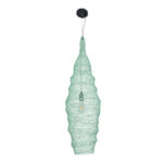 GLOBOSTAR® KENTUCKY 01909 Vintage Κρεμαστό Φωτιστικό Οροφής με Ντουί 1 x E27 AC 220-240V IP20 - Τιρκουάζ - Μ30 x Π30 x Y105cm - Image 4