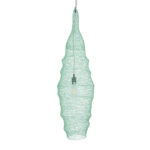 GLOBOSTAR® KENTUCKY 01909 Vintage Κρεμαστό Φωτιστικό Οροφής με Ντουί 1 x E27 AC 220-240V IP20 - Τιρκουάζ - Μ30 x Π30 x Y105cm - Image 5