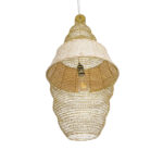 GLOBOSTAR® KENTUCKY 01910 Vintage Κρεμαστό Φωτιστικό Οροφής με Ντουί 1 x E27 AC 220-240V IP20 - Μπεζ - Μ40 x Π40 x Υ80cm - Image 6