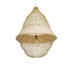 GLOBOSTAR® KENTUCKY 01911 Vintage Κρεμαστό Φωτιστικό Οροφής με Ντουί 1 x E27 AC 220-240V IP20 - Μπεζ - Μ60 x Π60 x Υ80cm - Image 2