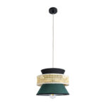GLOBOSTAR® SAIGE 01915 Boho Κρεμαστό Φωτιστικό Οροφής με Ντουί 1 x E27 AC 220-240V IP20 - Πολύχρωμο - Μ30 x Π30 x Υ22cm - Image 4