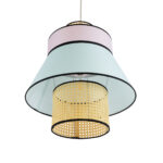 GLOBOSTAR® SAIGE 01920 Boho Κρεμαστό Φωτιστικό Οροφής με Ντουί 1 x E27 AC 220-240V IP20 - Πολύχρωμο - Μ50 x Π50 x Υ54cm - Image 6