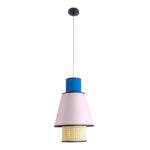 GLOBOSTAR® SAIGE 01921 Boho Κρεμαστό Φωτιστικό Οροφής με Ντουί 1 x E27 AC 220-240V IP20 - Πολύχρωμο - Μ30 x Π30 x Υ48cm - Image 4