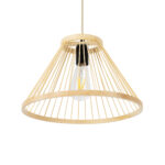 GLOBOSTAR® TYGEE 01930 Boho Κρεμαστό Φωτιστικό Οροφής με Ντουί 1 x E27 AC 220-240V IP20 - Μπεζ - Μ35 x Π35 x Υ22cm - Image 6
