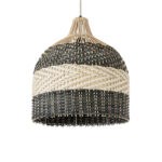 GLOBOSTAR® BARBADOS 01944 Boho Κρεμαστό Φωτιστικό Οροφής με Ντουί 1 x E27 AC 220-240V IP20 - Μπεζ & Λαδί - Μ40 x Π40 x Υ45cm - Image 2