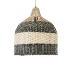 GLOBOSTAR® BARBADOS 01944 Boho Κρεμαστό Φωτιστικό Οροφής με Ντουί 1 x E27 AC 220-240V IP20 - Μπεζ & Λαδί - Μ40 x Π40 x Υ45cm - Image 5