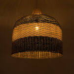 GLOBOSTAR® BARBADOS 01945 Boho Κρεμαστό Φωτιστικό Οροφής με Ντουί 1 x E27 AC 220-240V IP20 - Μπεζ & Λαδί - Μ60 x Π60 x Υ60cm - Image 3