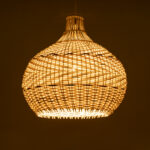 GLOBOSTAR® SANTACRUZ 01950 Boho Κρεμαστό Φωτιστικό Οροφής με Ντουί 1 x E27 AC 220-240V IP20 - Μπεζ & Καφέ - Μ40 x Π40 x Υ40cm - Image 3