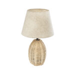 GLOBOSTAR® HASUMI 01956 Boho Επιτραπέζιο Φωτιστικό Πορτατίφ με Ντουί 1 x E27 AC 220-240V IP20 - Μπεζ - Μ23 x Π23 x Υ40cm - Image 2