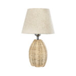 GLOBOSTAR® HASUMI 01956 Boho Επιτραπέζιο Φωτιστικό Πορτατίφ με Ντουί 1 x E27 AC 220-240V IP20 - Μπεζ - Μ23 x Π23 x Υ40cm - Image 3