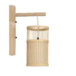 GLOBOSTAR® TULUM 01978 Boho Φωτιστικό Τοίχου - Απλίκα με Ντουί 1 x E27 AC 220-240V IP20 - Μπεζ - Μ16 x Π26.5 x Υ47cm - Image 4